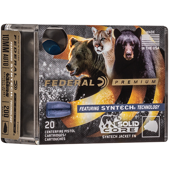 FED PREMIUM 44MAG 300GR SOLID CORE SYNTECH 20/10 - Ammunition